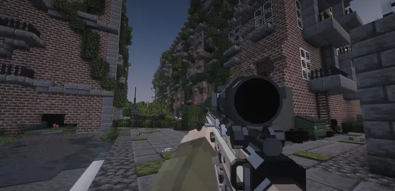 Overgrown apartment blocks inside Quarantine-9