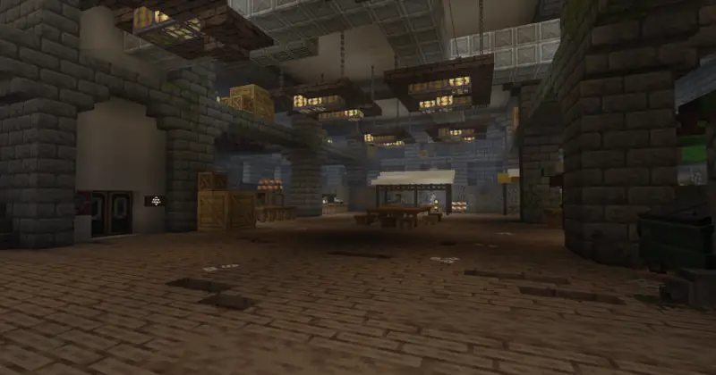 Interior of the fortified Q-9 safe zone